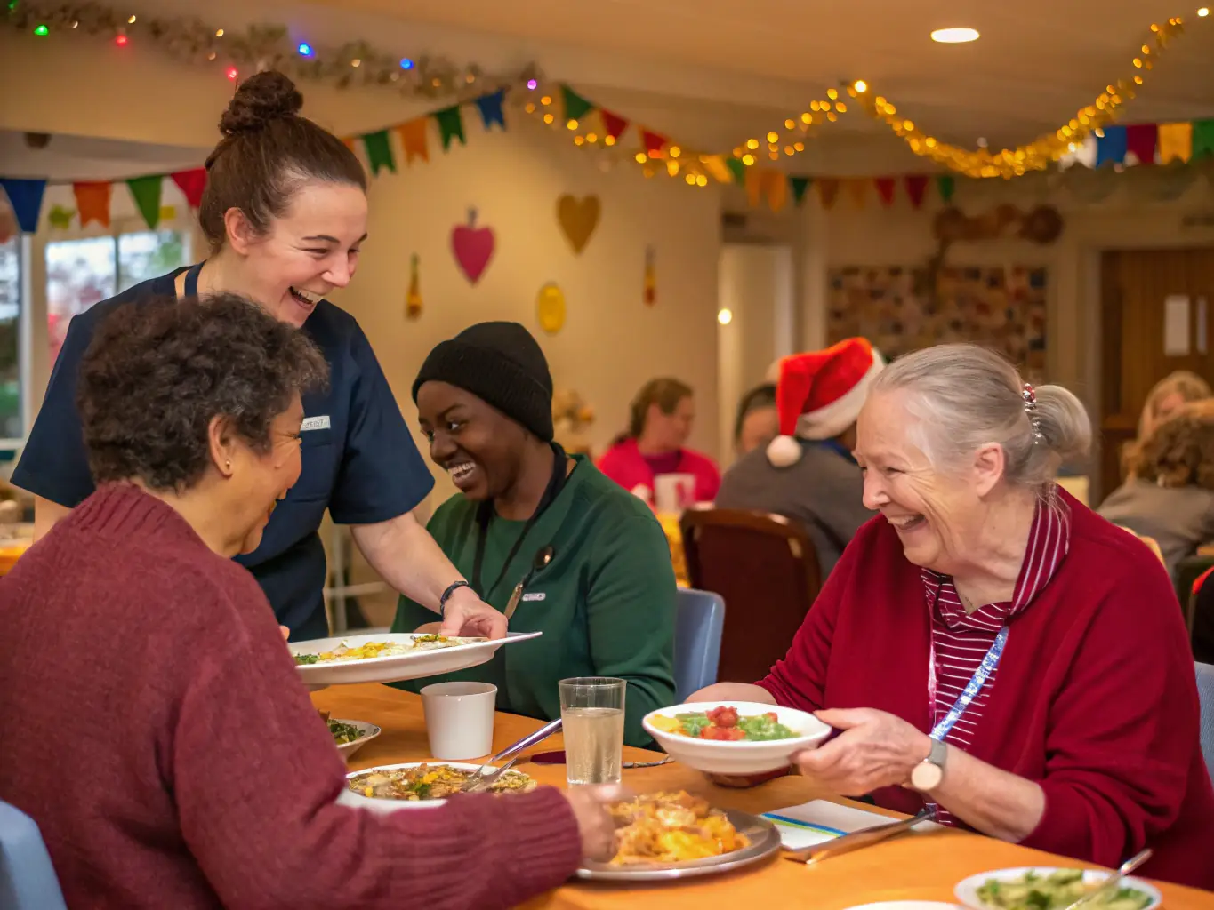 A group of smiling faces at a Foyer Rural de Semussac event, illustrating the joy of making a difference and the positive impact on the community.